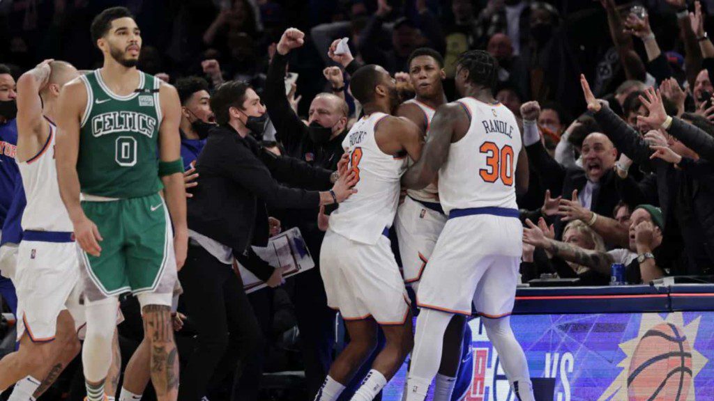 New York Knicks comeback win over the Boston Celtics