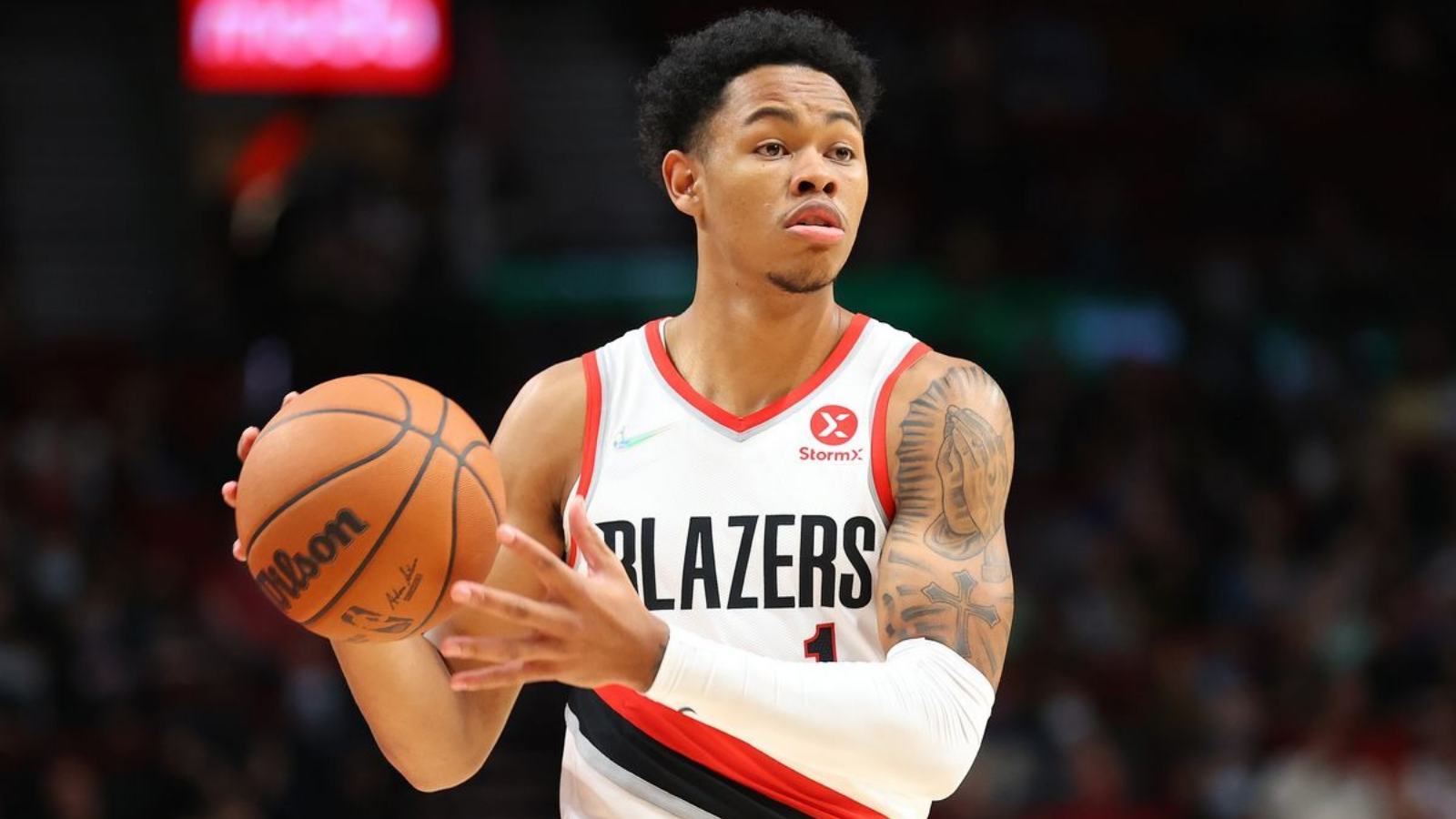 “LeBron watching you bro” Anfernee Simons makes entire NBA World go wild after turning into prime Stephen Curry vs Nuggets