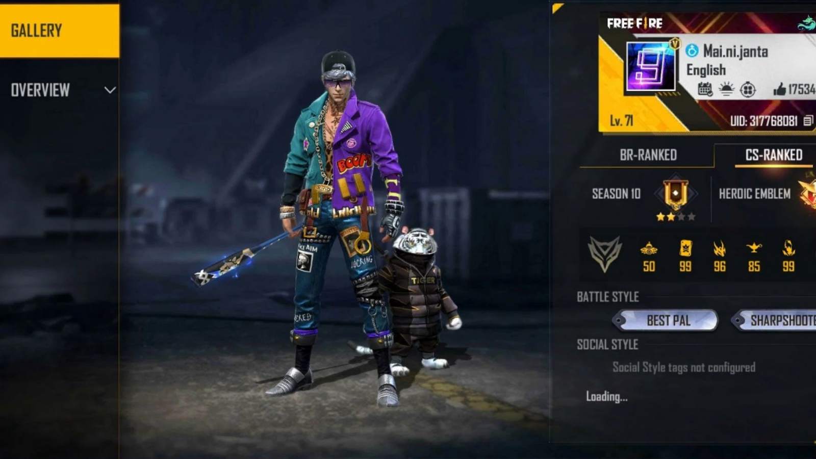 Badge 99 Free Fire ID, Stats, K/D Ratio, YouTube Channel, Monthly Income For January 2022