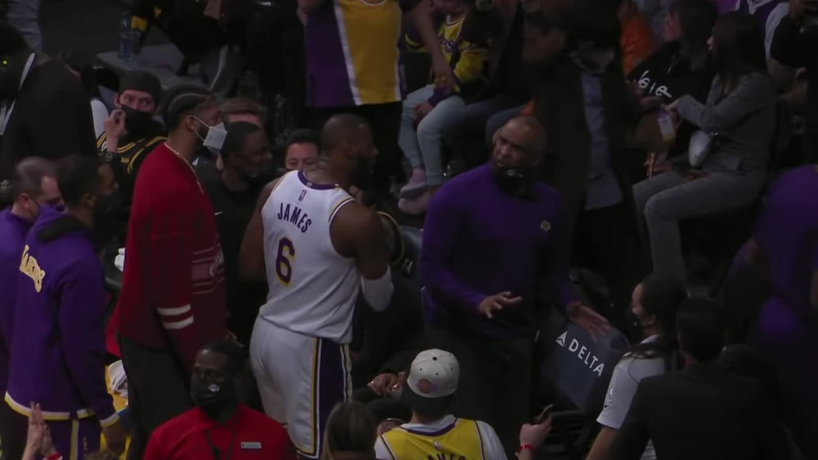 Shocking scenes in the Lakers camp as LeBron James and assistant coach get into a heated exchange