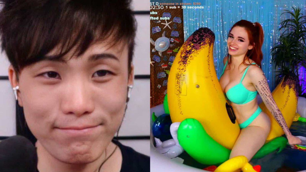 Sykkuno Amouranth banana