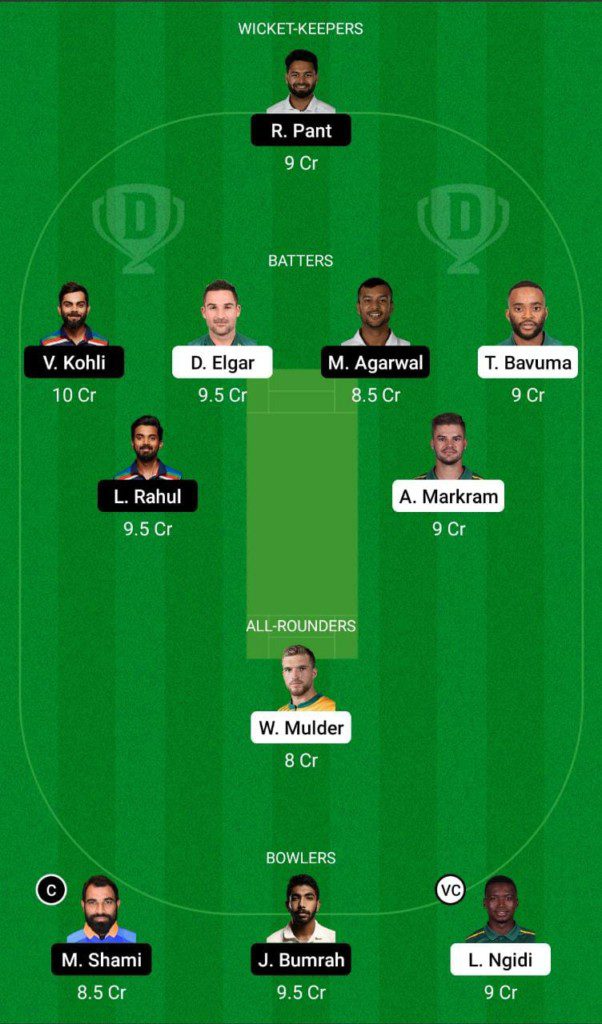 SA vs IND Dream11