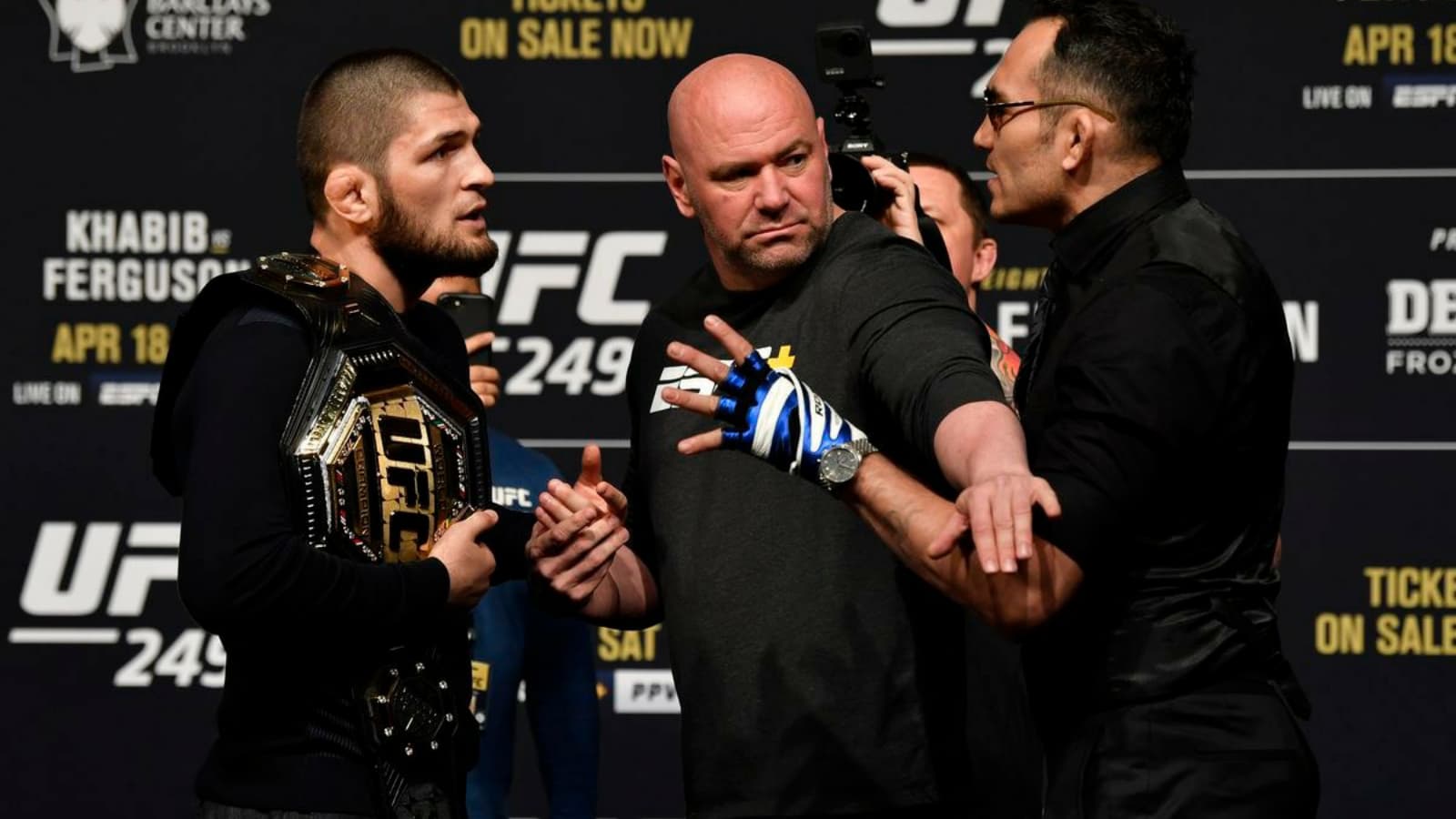 “June 8, 2019”- Khabib Nurmagomedov claps back at Tony Ferguson, reminding him of his win drought