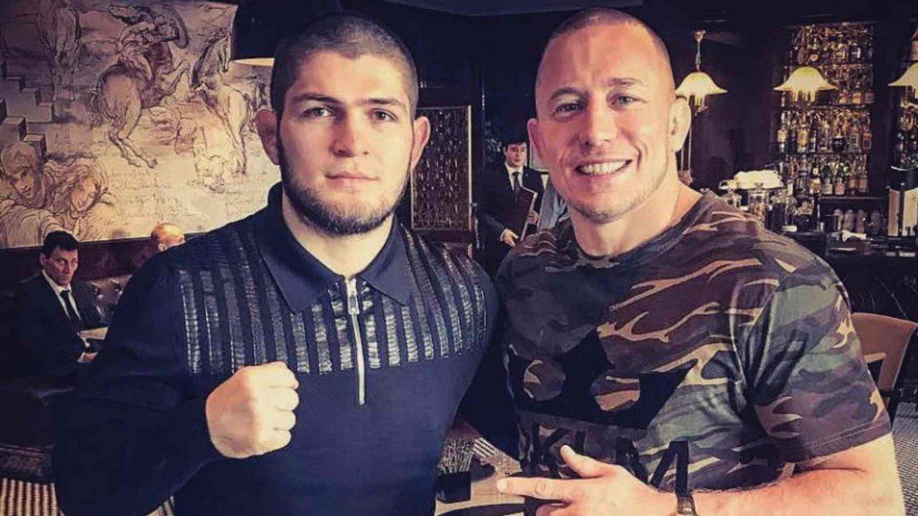 Khabib Nurmagomedov and Georges St-Pierre