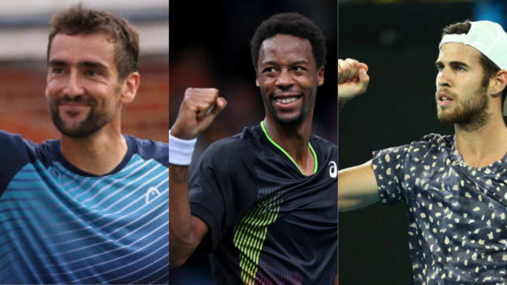 Marin Cilic, Gael Monfils and Karen Khachanov