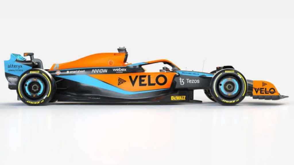 Mclaren's new livery for the 2022 season, the MCL36