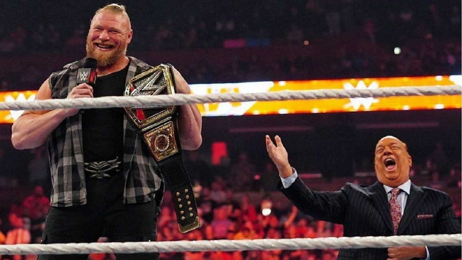 “First-time ever”: Paul Heyman discusses Roman Reigns – Brock Lesnar Wrestlemania match