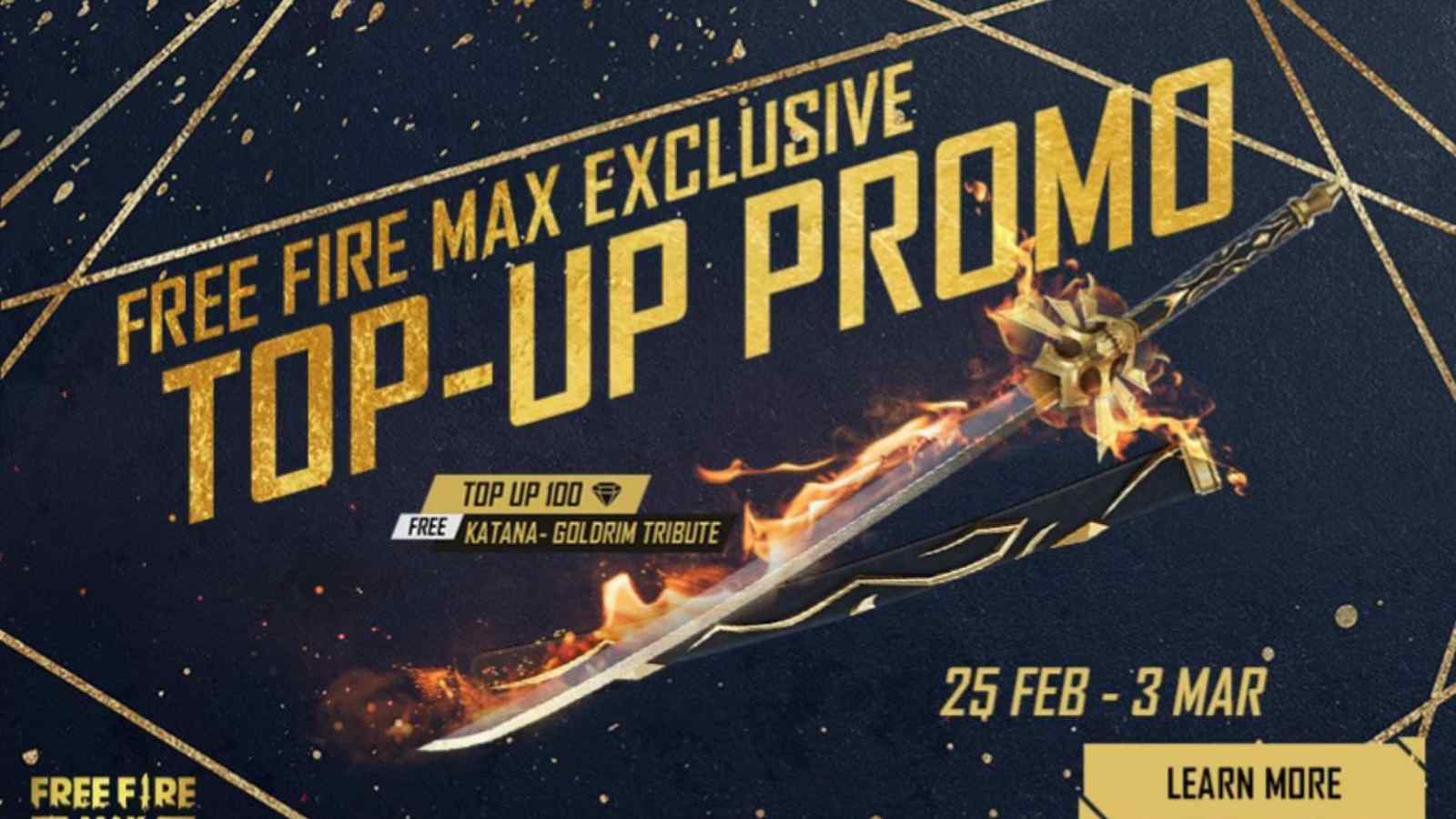 How To Get Goldrim Tribute Katana Skin In Free Fire MAX For Free?