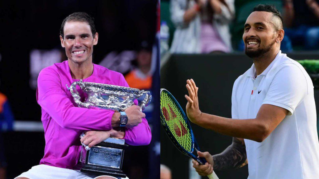 Rafael Nadal and Nick Kyrgios