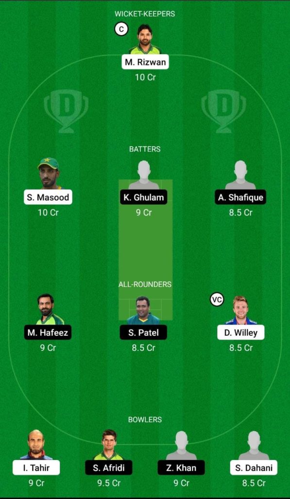 Dream 11 Fantasy Team 1 For MUL VS LAH