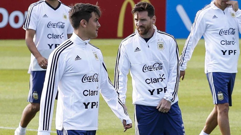 Paulo Dybala and Lionel Messi