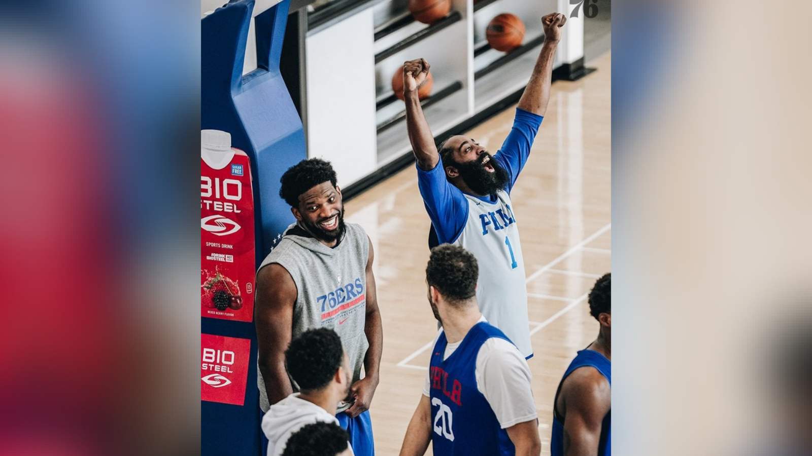 “He is seeking vengeance” James Harden emotionally brother hugs Joel Embiid after knocking vintage step back on Karl Anthony Towns