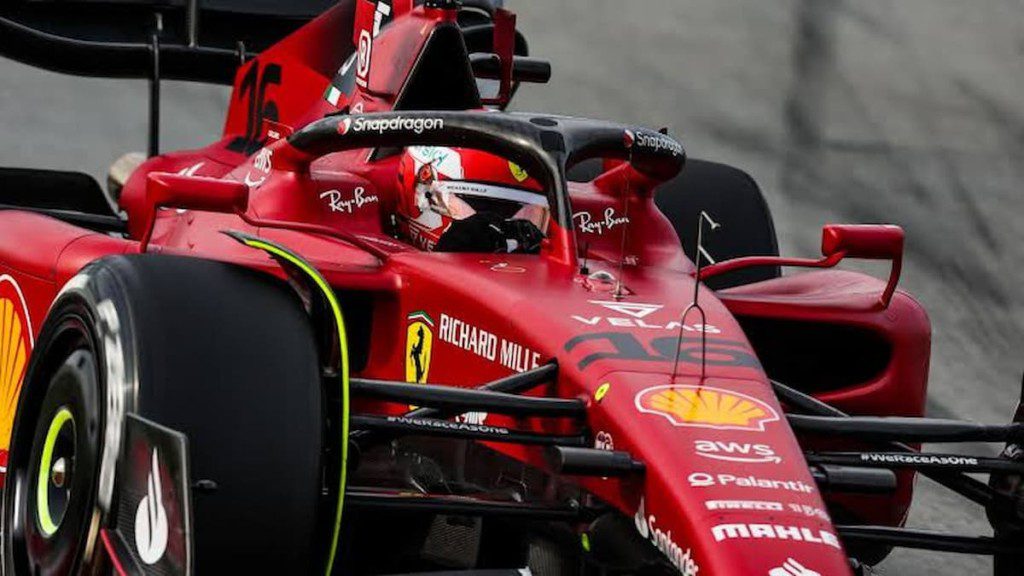 Ferrari driver Charles Leclerc on Day Two of testing