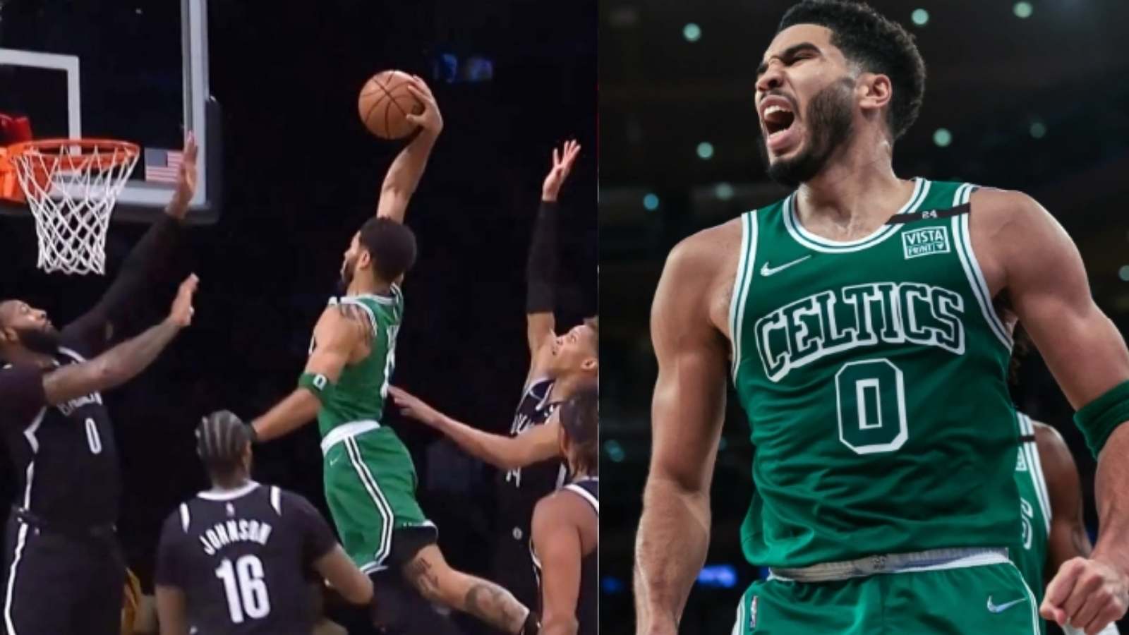 “Wants to book a playoff berth ASAP”: Twitter reacts after Jayson Tatum viciously stares down at Ben Simmons after ‘VENEMOUSLY’ posterizing Andre Drummond