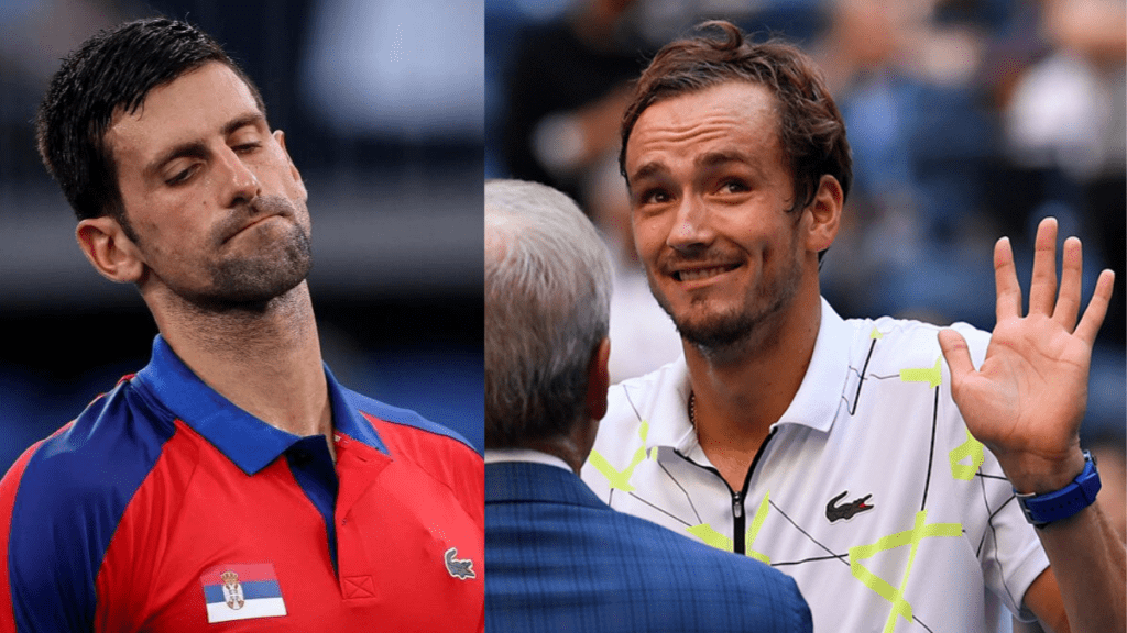 Novak Djokovic and Daniil Medvedev