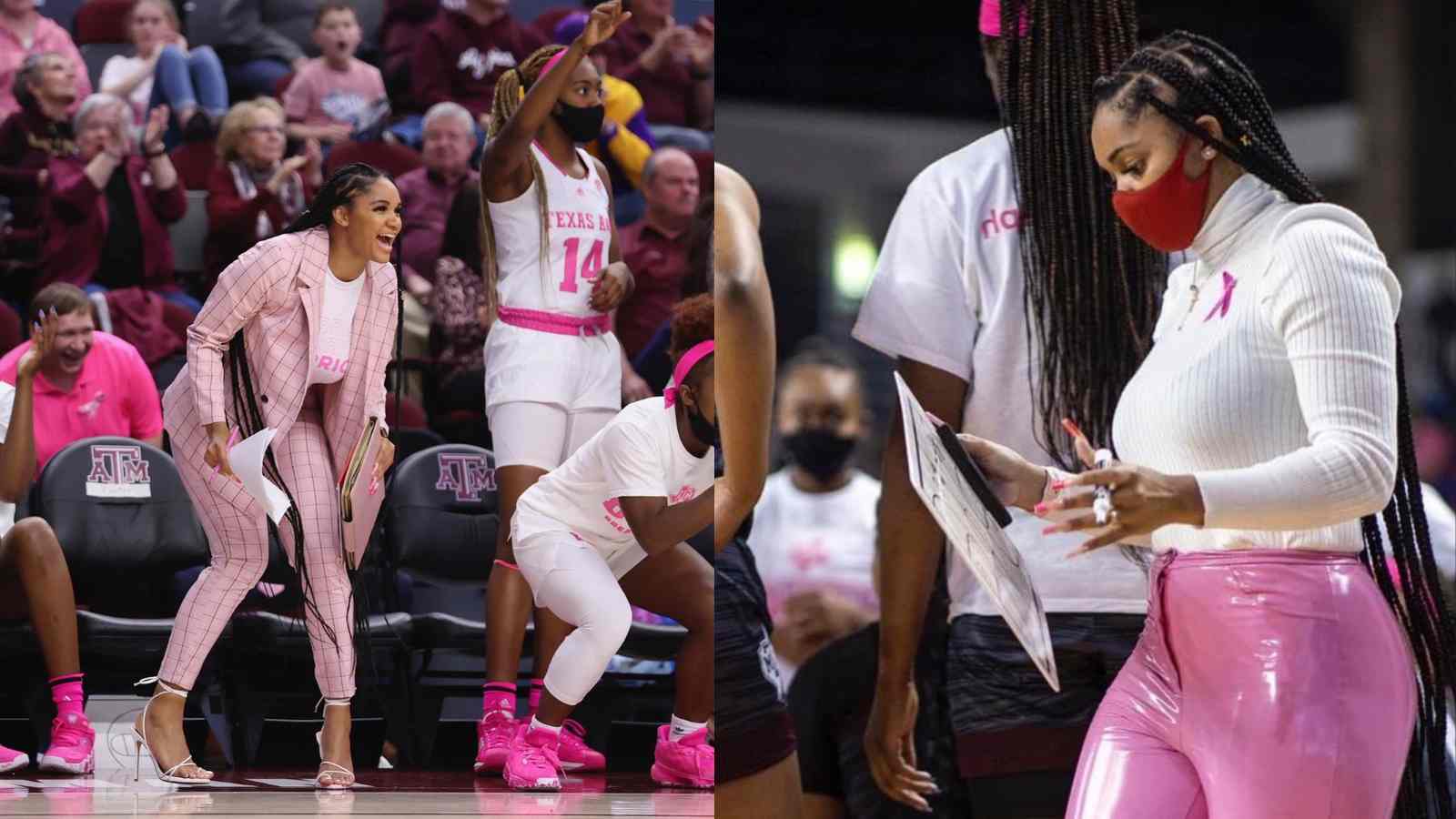 “I just think that people are uncomfortable with a black woman being in a power position”: Texas A&M women’s Basketball coach Sydney Carter shut downs critics on her in-game attire