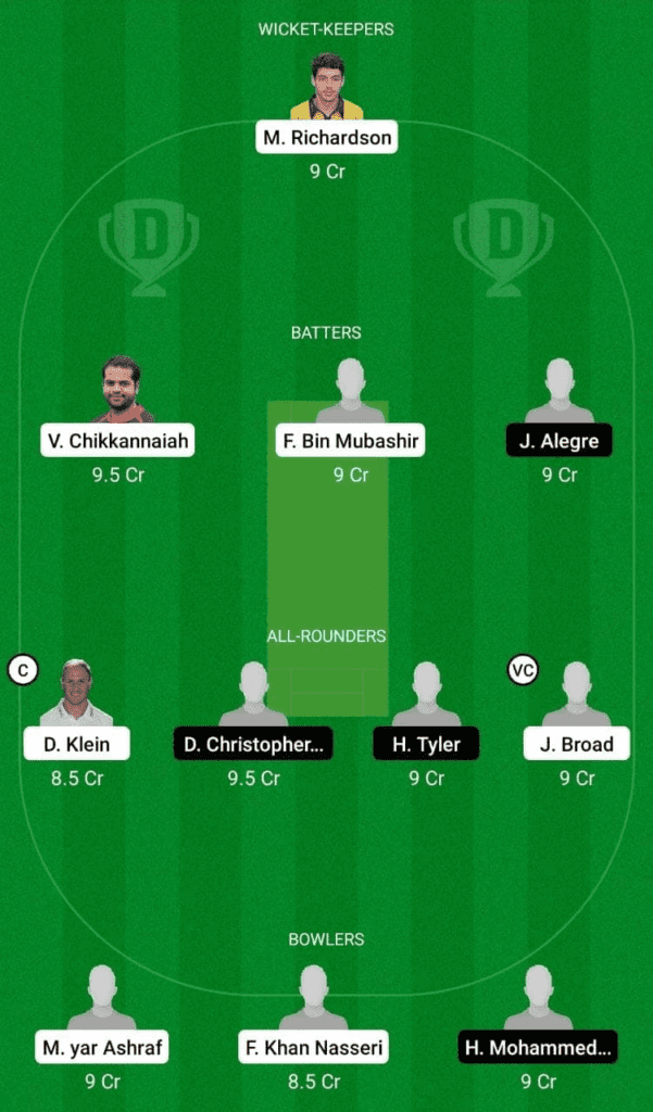 Dream 11 Fantasy Team 1 For GER vs PHI