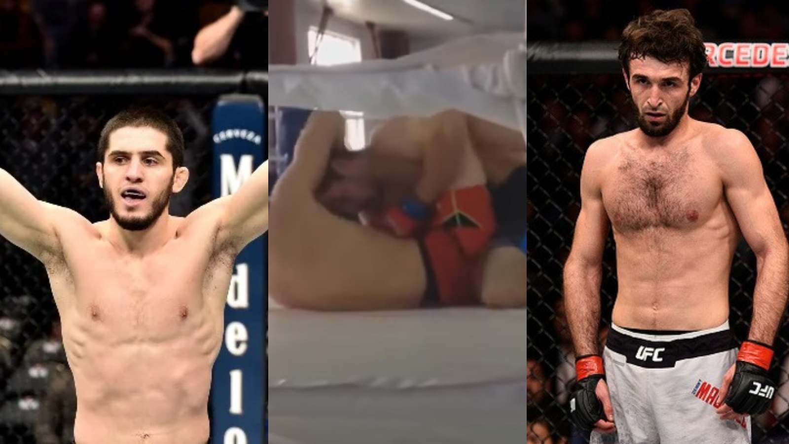 Watch: When Islam Makhachev and Zabit Magomedsharipov locked horns in an amateur fight with Khabib Nurmagomedov in attendance