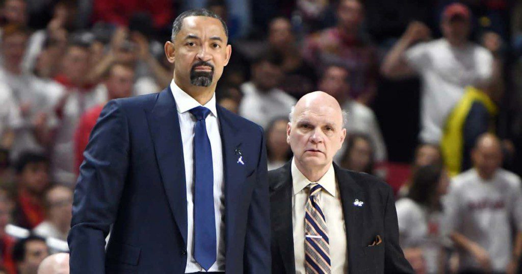 Juwan Howard and Phil Martelli