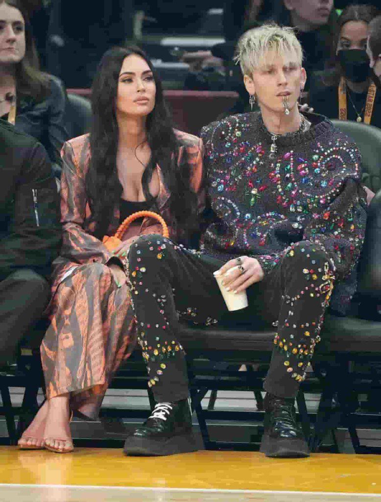 Megan Fox and Machine Gun Kelly at NBA 2022 All-Star Game