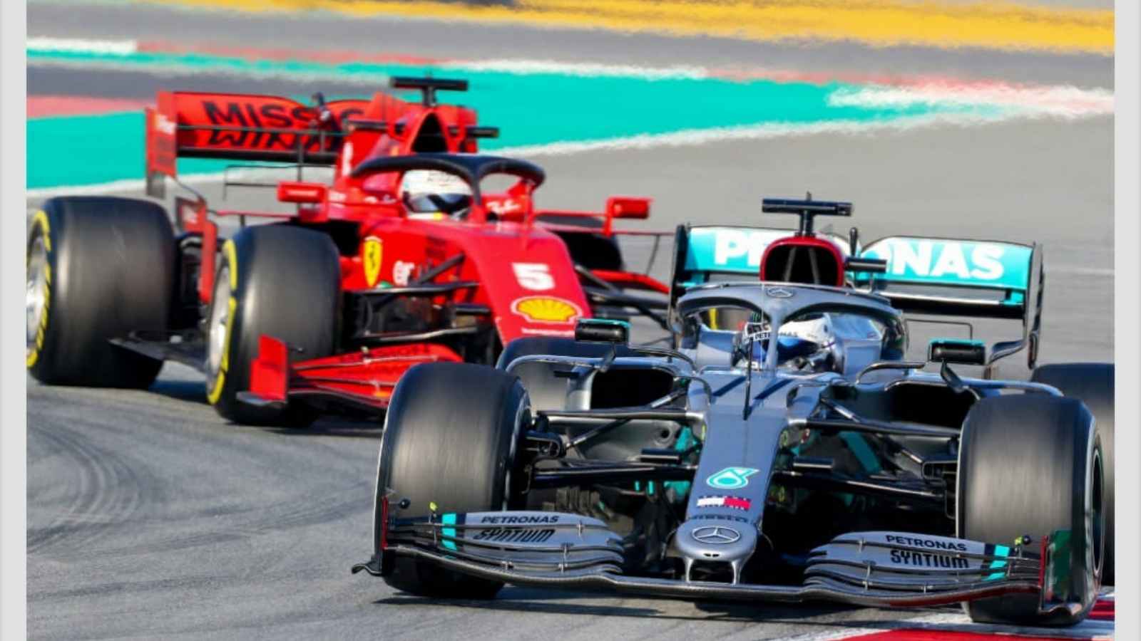 Ferrari and Mercedes