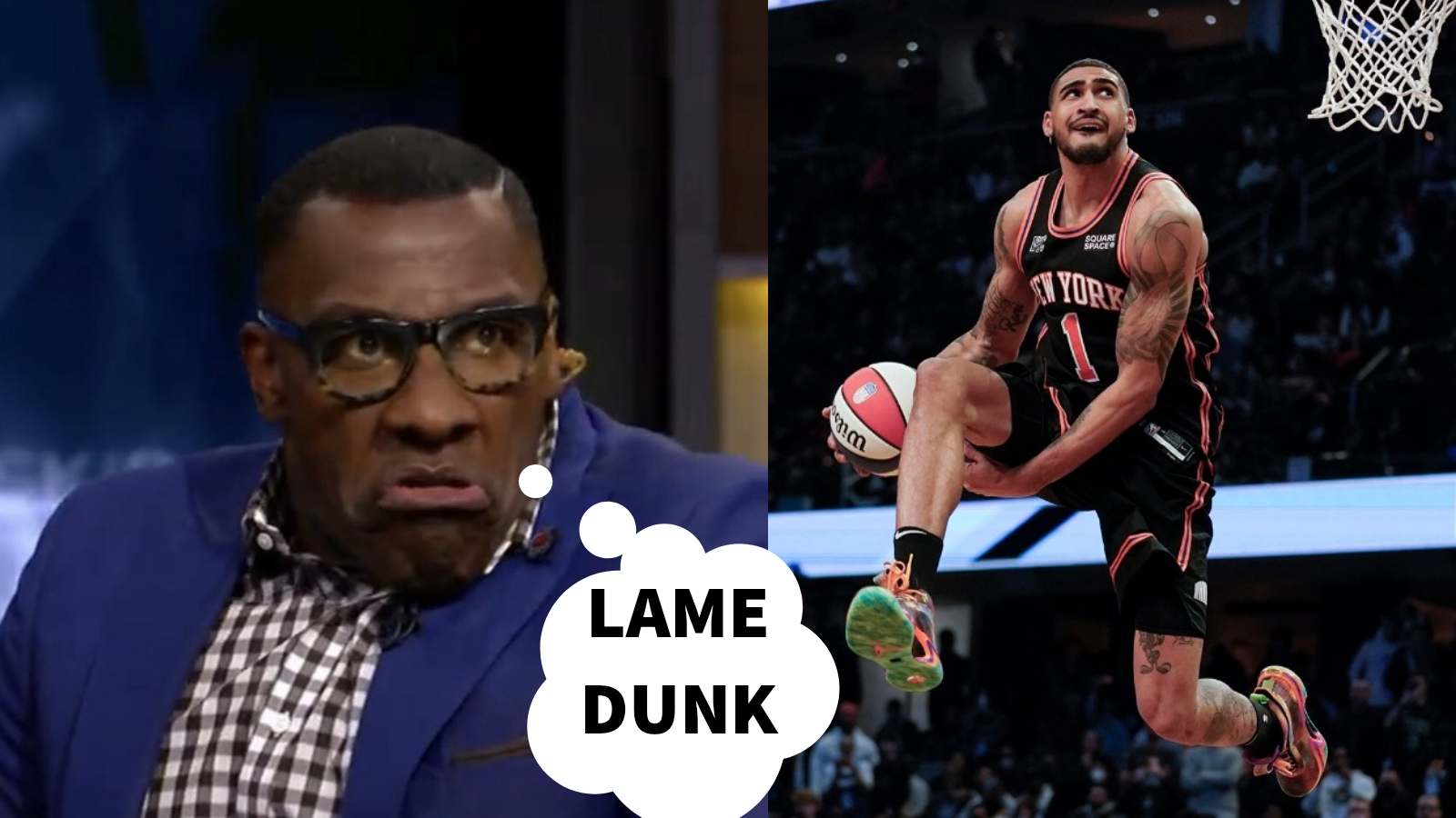 “It’s getting harder and harder to watch guys miss so many dunks” Shannon Sharpe bashes out at the Slam Dunk contestant for their substandard performance