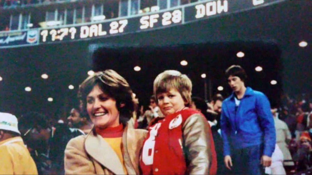 A young Tom Brady at the Candlestick Park