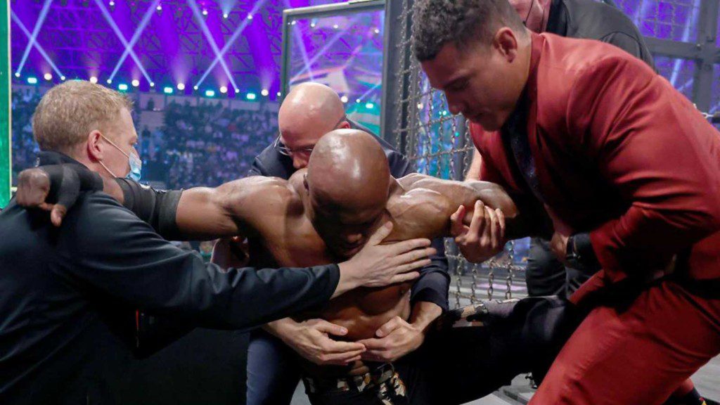 Bobby Lashley's injury at Elimination Chamber 2022 was planned to write him off WWE TV