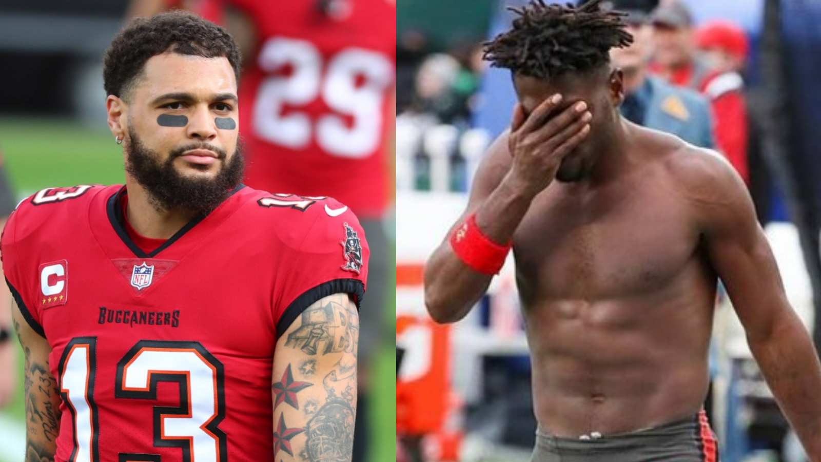 “He wanted the rock,” Mike Evans reveals intriguing inside story before Antonio Brown’s shirtless antics against the Jets