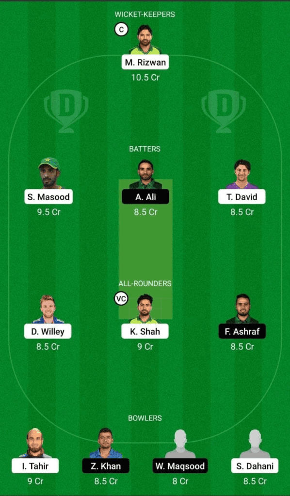 Dream 11 Fantasy Team 1 For MUL vs ISL