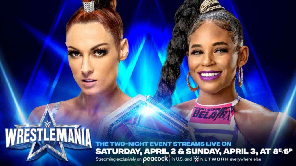 Becky Lynch and Bianca Belair will collide for the Raw Women's Championship at WrestleMania 38