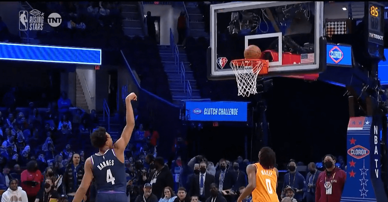 “Throw him out of the ROTY race” NBA Twitter blasts Scottie Barnes and Tyrese Maxey for missing 6-easiest layups at Rising Star event