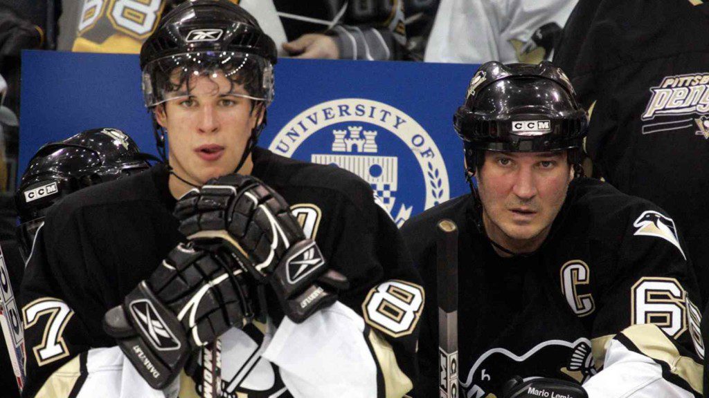 Sidney Crosby and Mario Lemieux