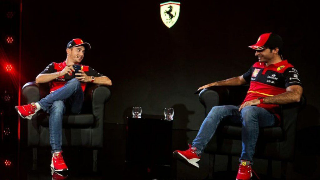 Charles Leclerc and Carlos Sainz Jr