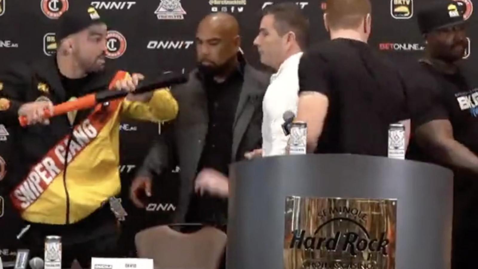 Mike Perry threatens to beat up opponent with baseball bat in heated KNUCKLEMANIA 2 press conference