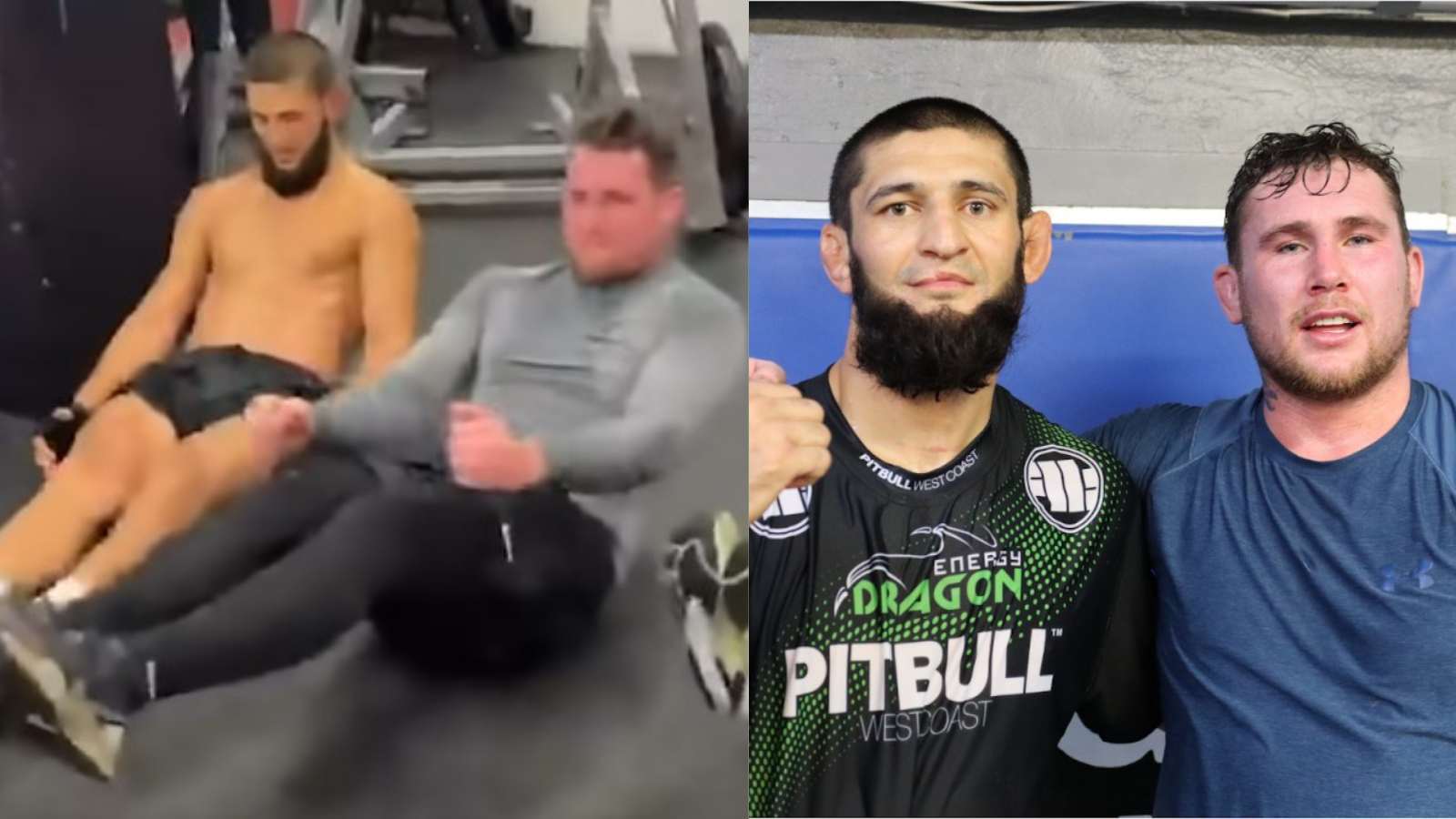 “Lets go fat boy!” Khamzat Chimaev jokingly rips into Darren Till during their training session