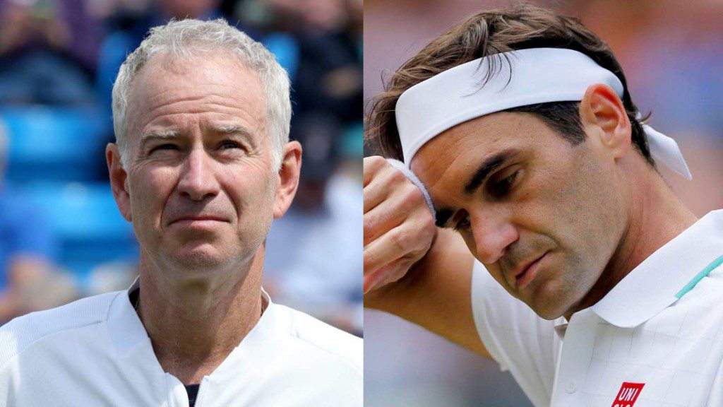 John McEnroe and Roger Federer