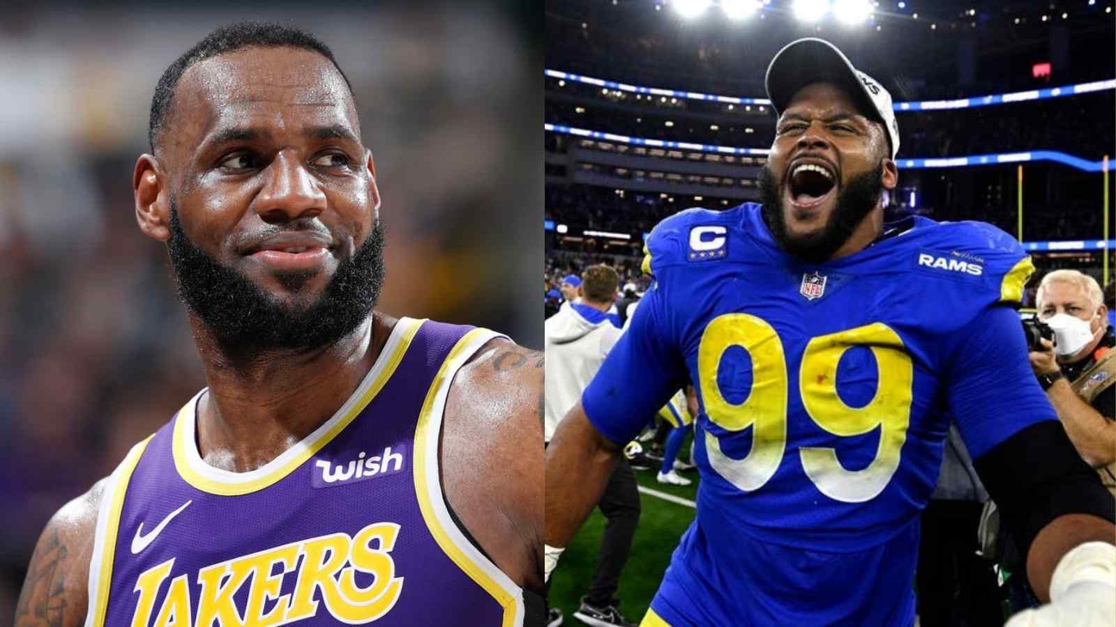 “The greatest defensive player” – LeBron James applauds Aaron Donald, calls him the best defensive player in NFL history