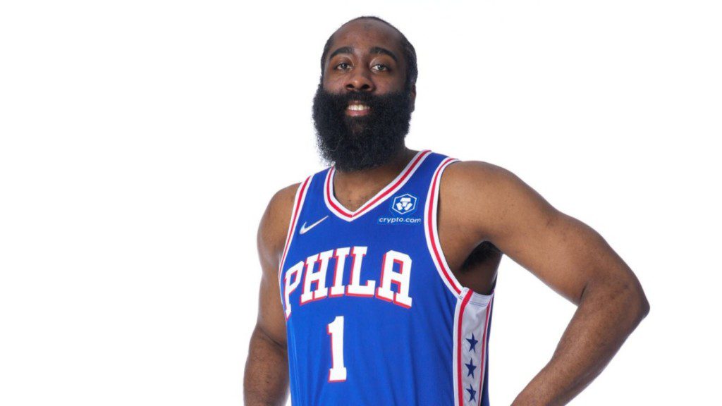 James Harden in Sixers jersey