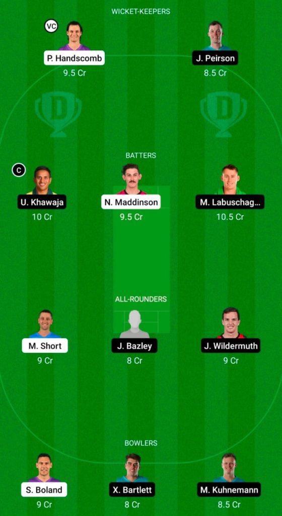 Dream 11 Fantasy Team 1 For VCT vs QUN