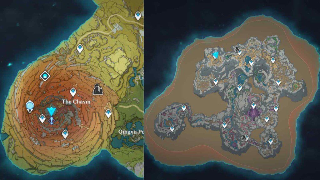 Genshin Impact 2.6 leaks unveil the map of The Chasm