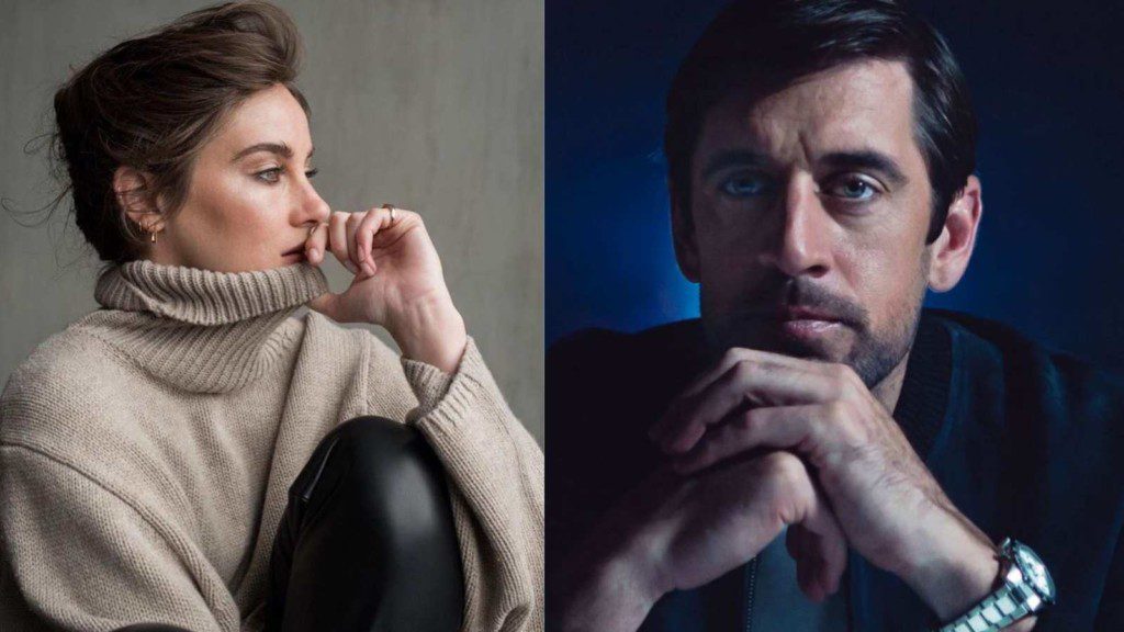 Shailene Woodley and Aaron Rodgers