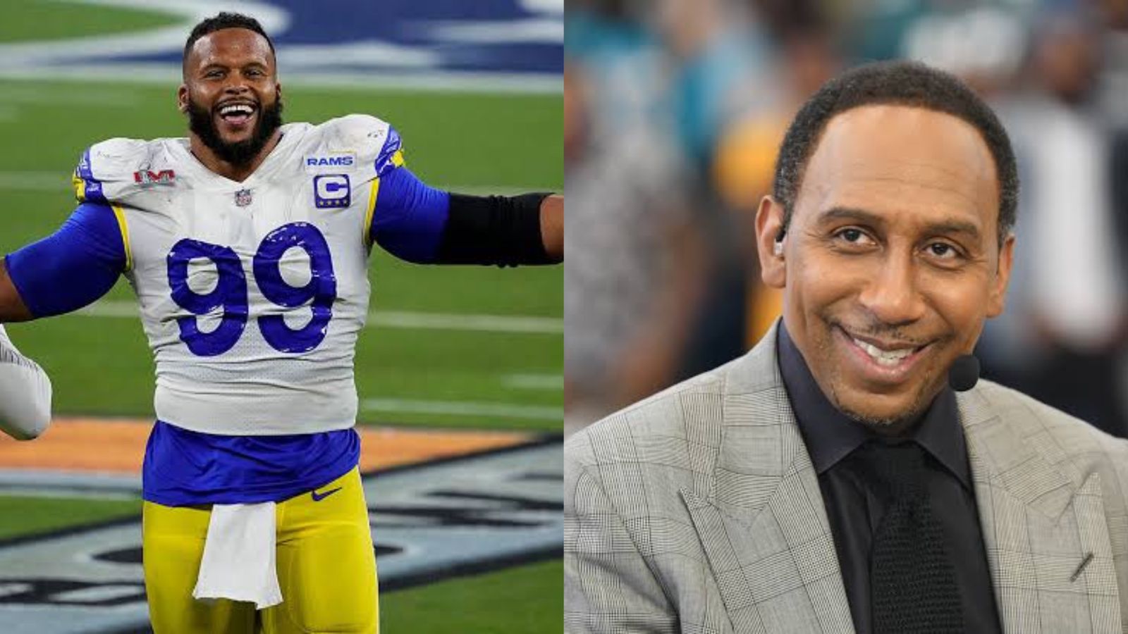 “The way people talk about Aaron Donald is similar to…”- Stephen A Smith talks about the all-time great status for the Rams DT