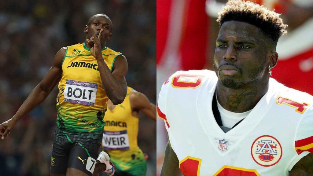 Usain Bolt and Tyreek Hill