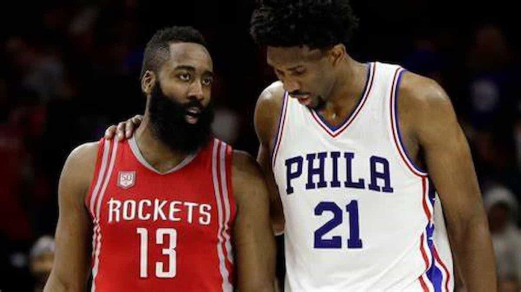 James Harden and Joel Embiid