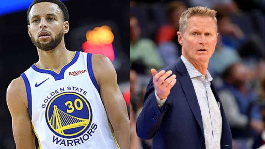 Stephen Curry and Steve Kerr