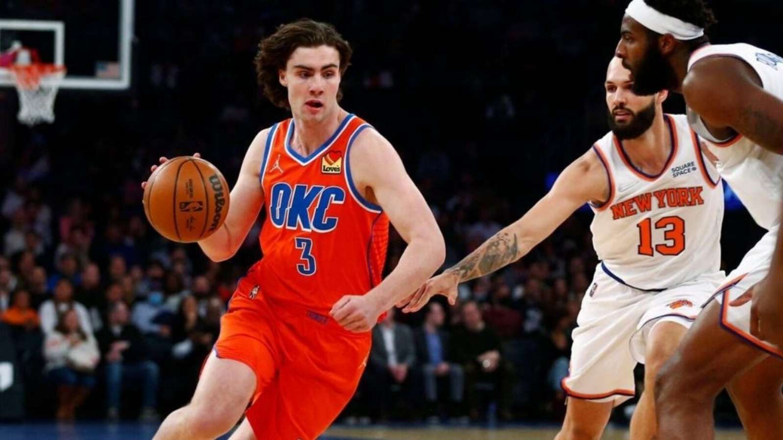 Rookie Josh Giddey delivers savage reaction after triple double in OT win over Knicks