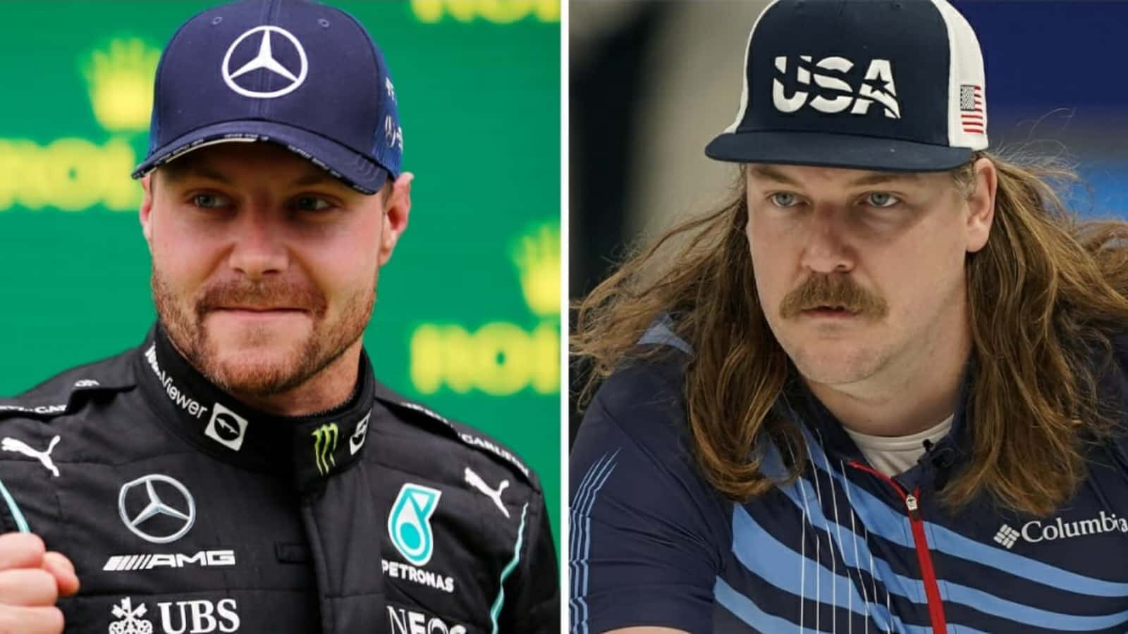 Valtteri Bottas reacts after spotting his ‘bro’ Hamilton at Winter Olympics