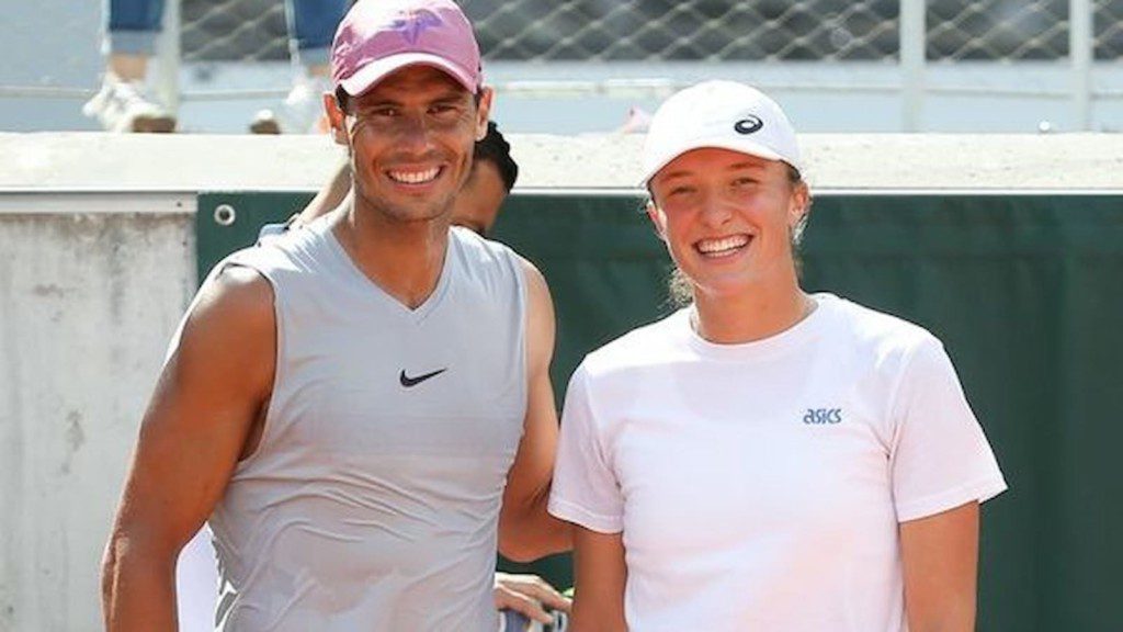 Rafael Nadal and Iga Swiatek