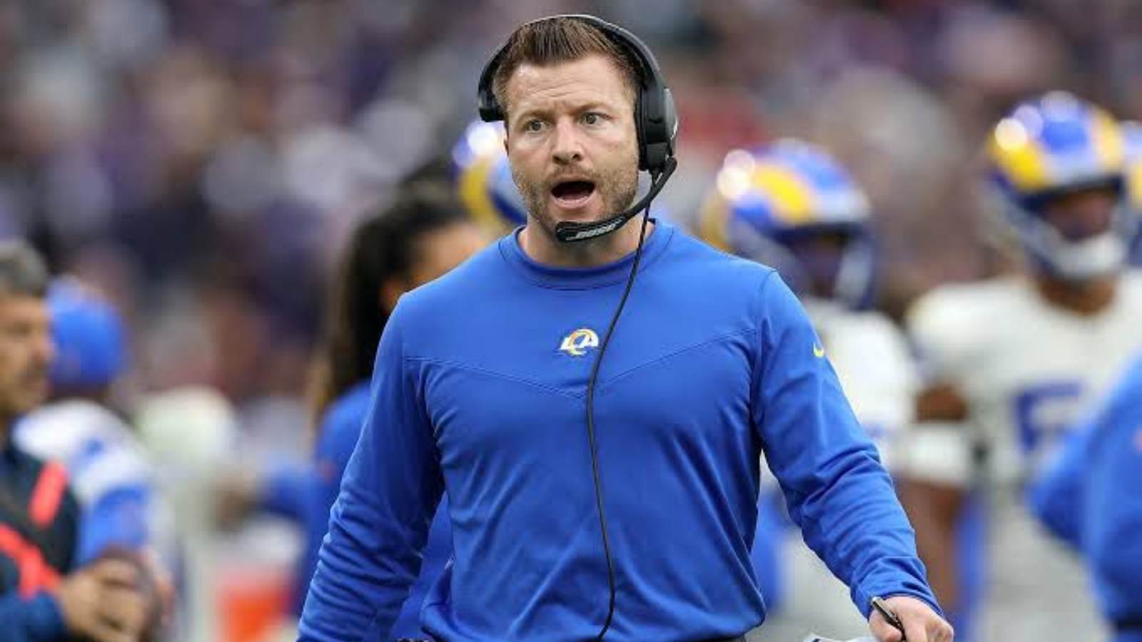 “Any misunderstanding was my fault,” Rams HC Sean McVay clears the air on his hilarious reaction at Patriots’ draft pick